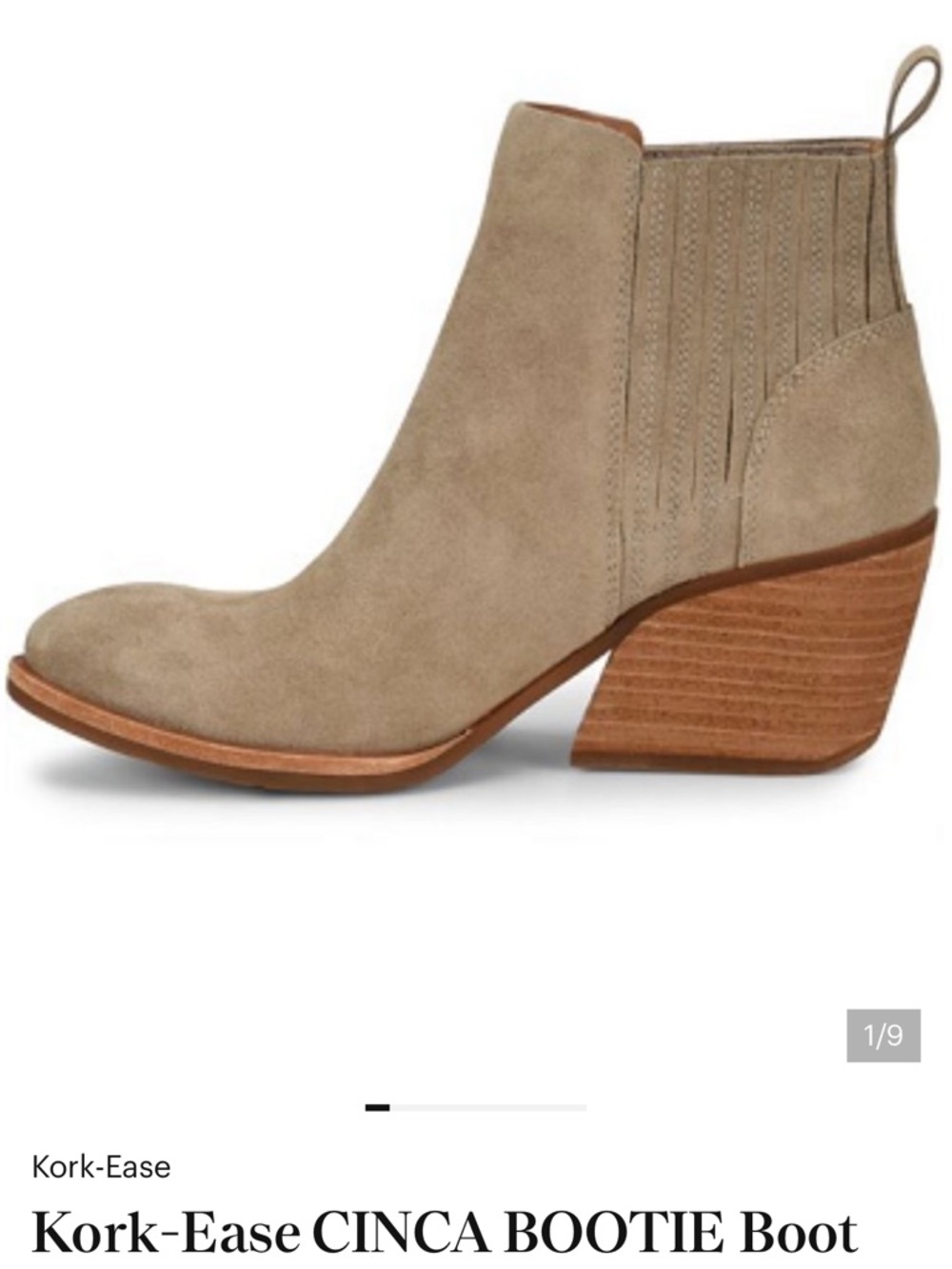 Kork-Ease Suede Cinca Bootie
